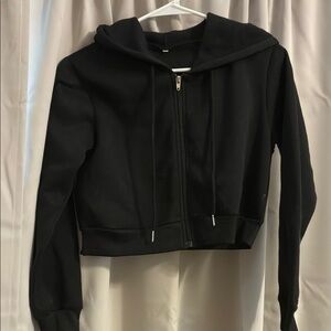 SHEIN Black Cardigan Sweater with Long Sleeves